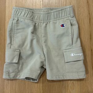Champion Kids Cargo Athletic Sweat Shorts Tan Size 9-12M